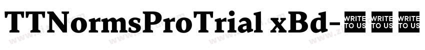 TTNormsProTrial xBd字体转换